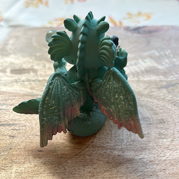 Whimsical Wizard and Dragon with A Staff & Crystal Ball Vintage - Picture 4 of 12